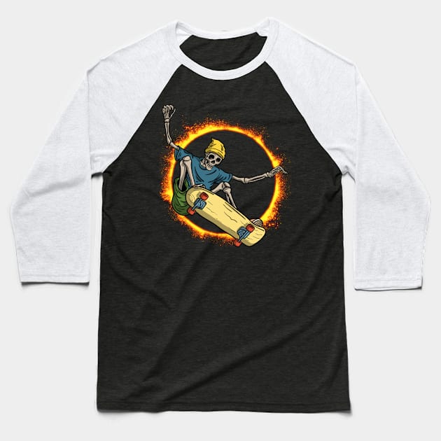 SKATER FLY Baseball T-Shirt by zackmuse1